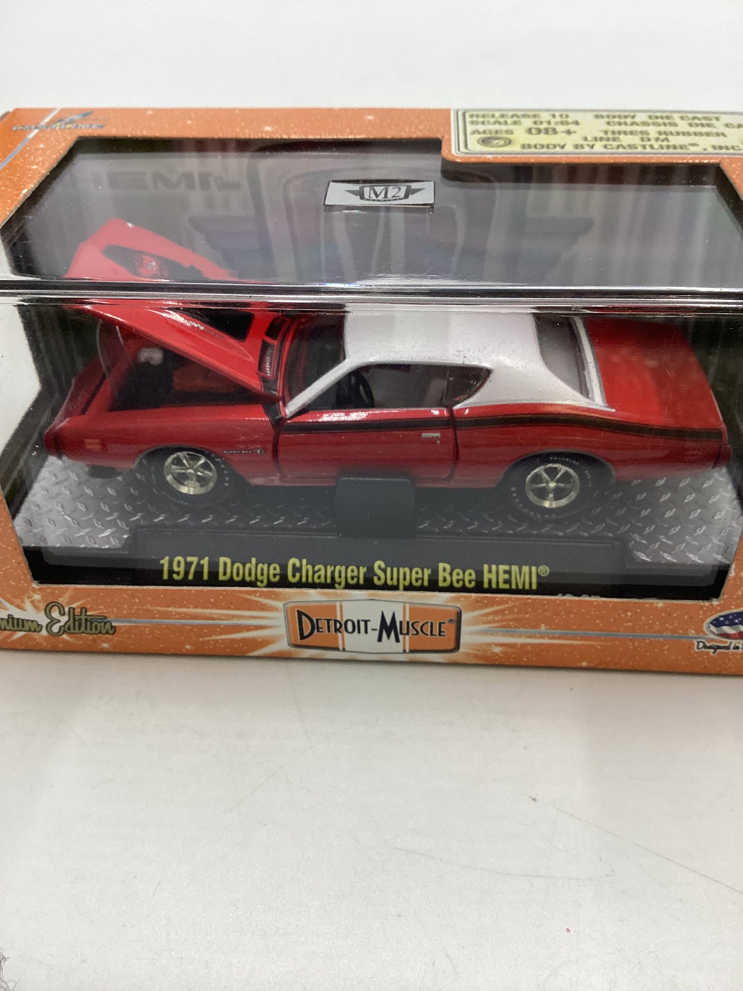 M2 Machines Premium Edition Detroit Muscle 1971 Dodge Charger Super Bee Hemi Red 10-05