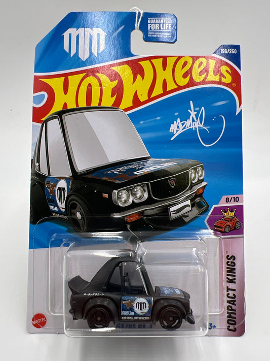 2025 Hot Wheels L Case Compact Kings #196 Tooned Mazda RX-3 Black 88G