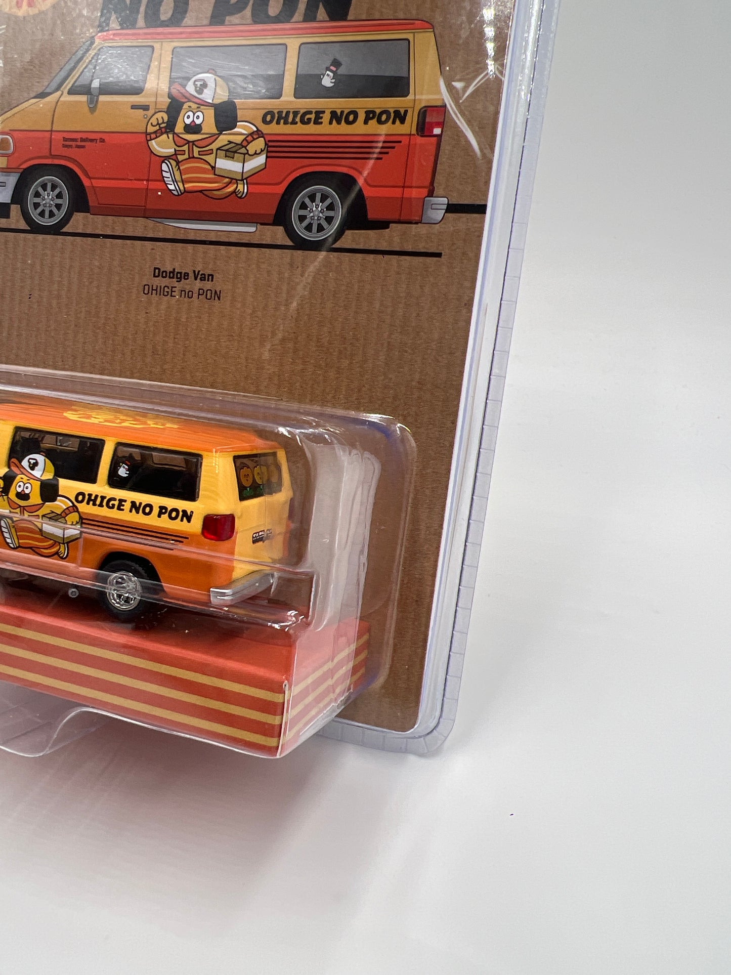Tarmac Works Mijo Exclusives 1/2544 Dodge Van Ohige No Pon Orange/Yellow
