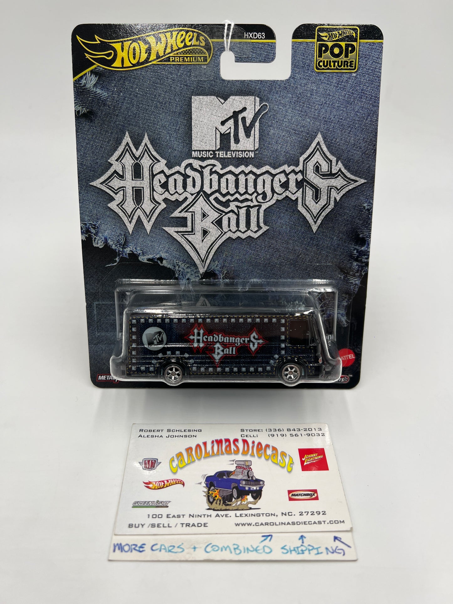 2025 Hot Wheels Premium Pop Culture MTV Headbangers Ball HW Tour Bus Black 271E