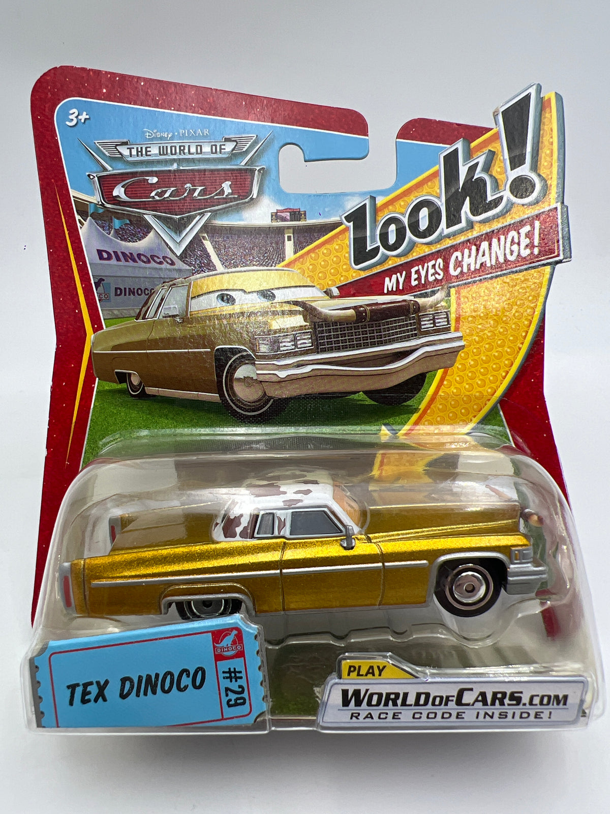 Disney Pixar The World Of Cars Look My Eyes Change #29 Tex Dinoco 137B