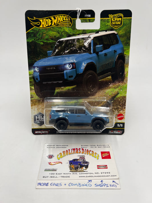 2025 Hot Wheels Car Culture HW Off Road #5 2024 Toyota Land Cruiser Blue 256B