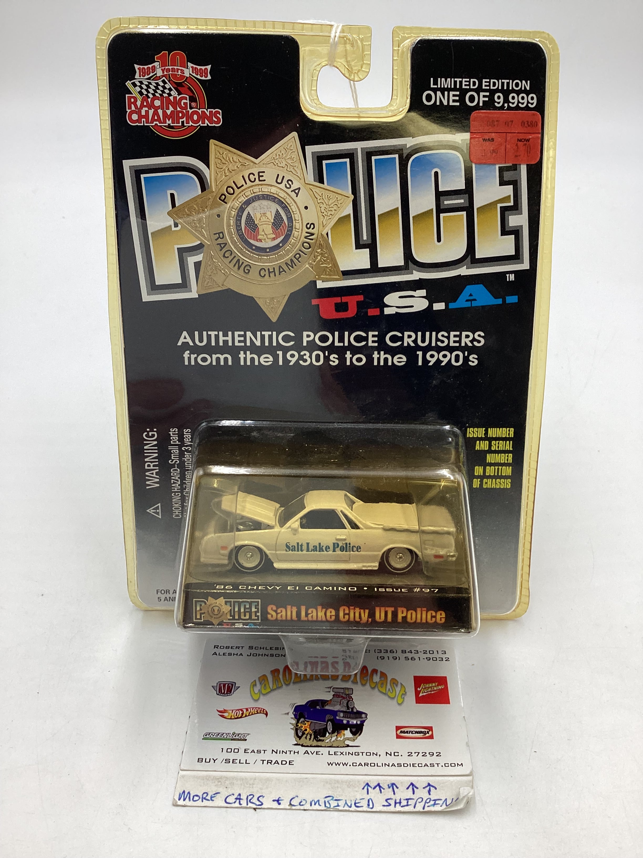 Lot of store Racing Champions Police USA