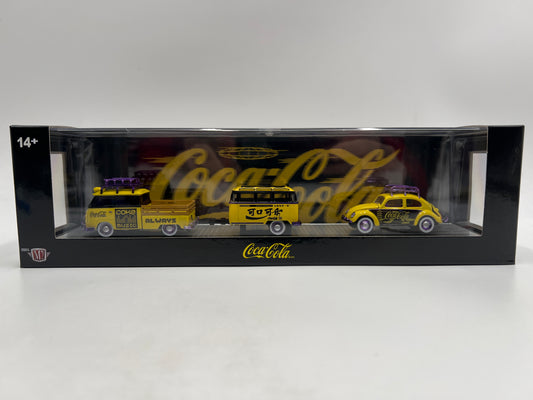 M2 Machines Auto Haulers TW43 CHASE Coca Cola 1960 VW Double Cab Truck USA Model & 1953 VW Beetle Deluxe