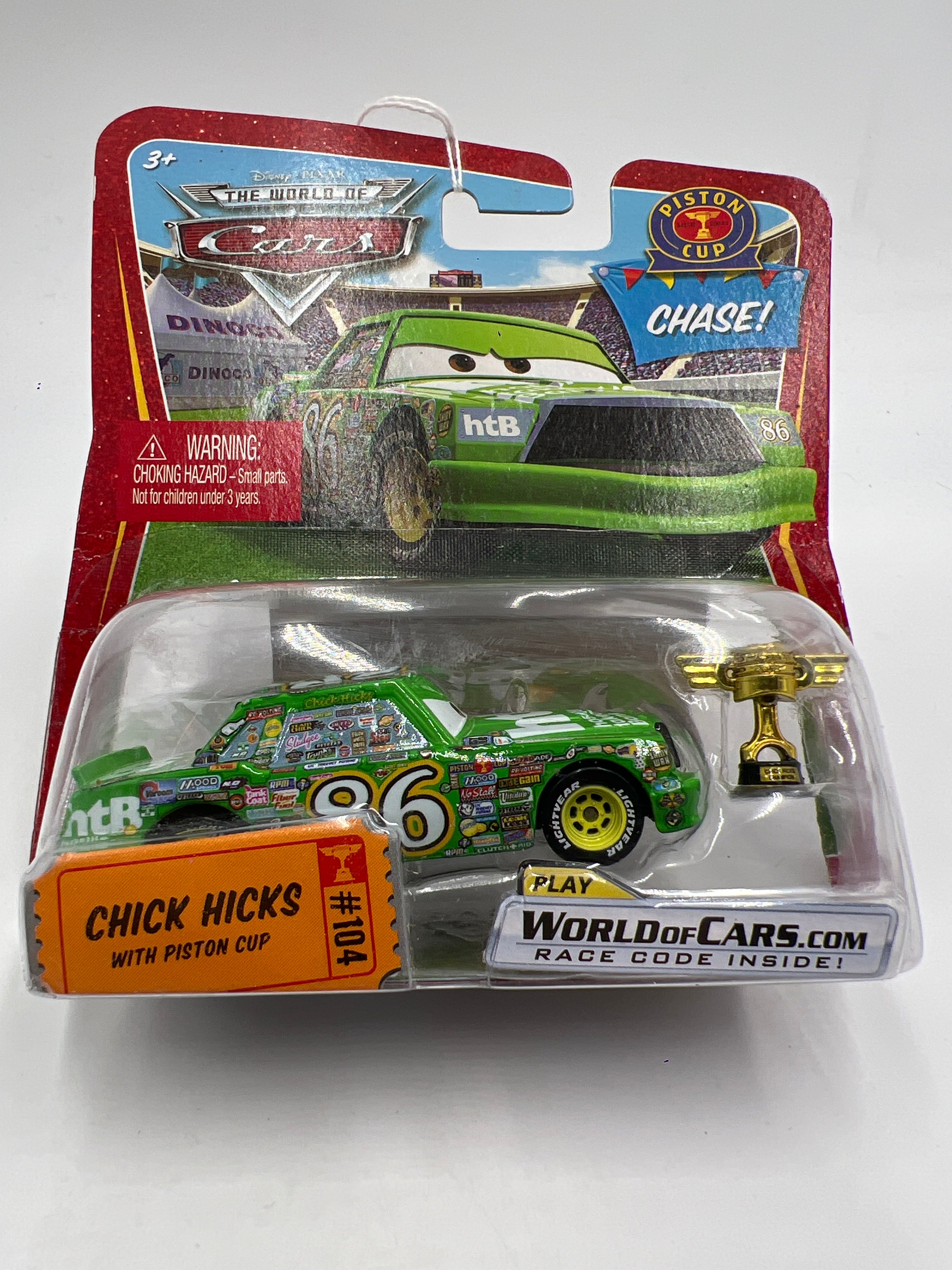 チャーリー Disney Pixar The World Of Cars #104 CHASE Chick Hicks With Piston