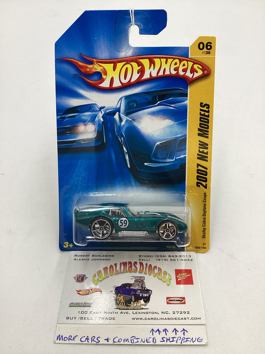 2007 Hot wheels New Models #006 Shelby Cobra Daytona Coupe Green 30D