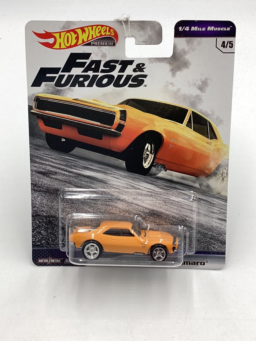 Hot Wheels fast and furious 1/4 Mile Muscle 4/5 67 Chevrolet Camaro 250E