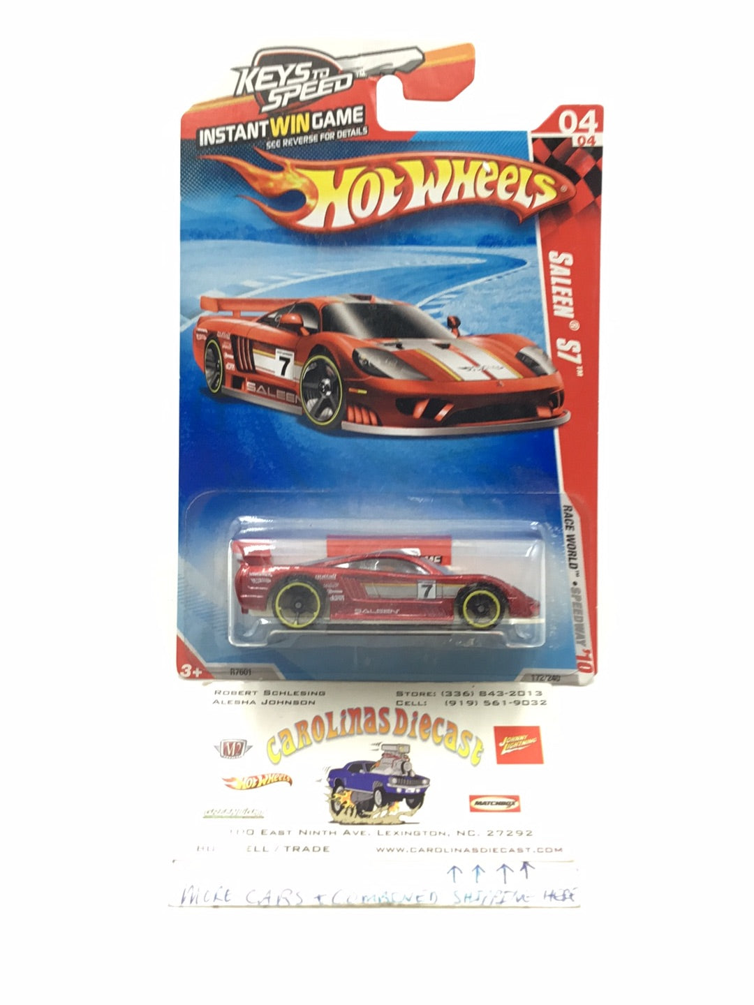 2010 Hot wheels #172 Saleen S7