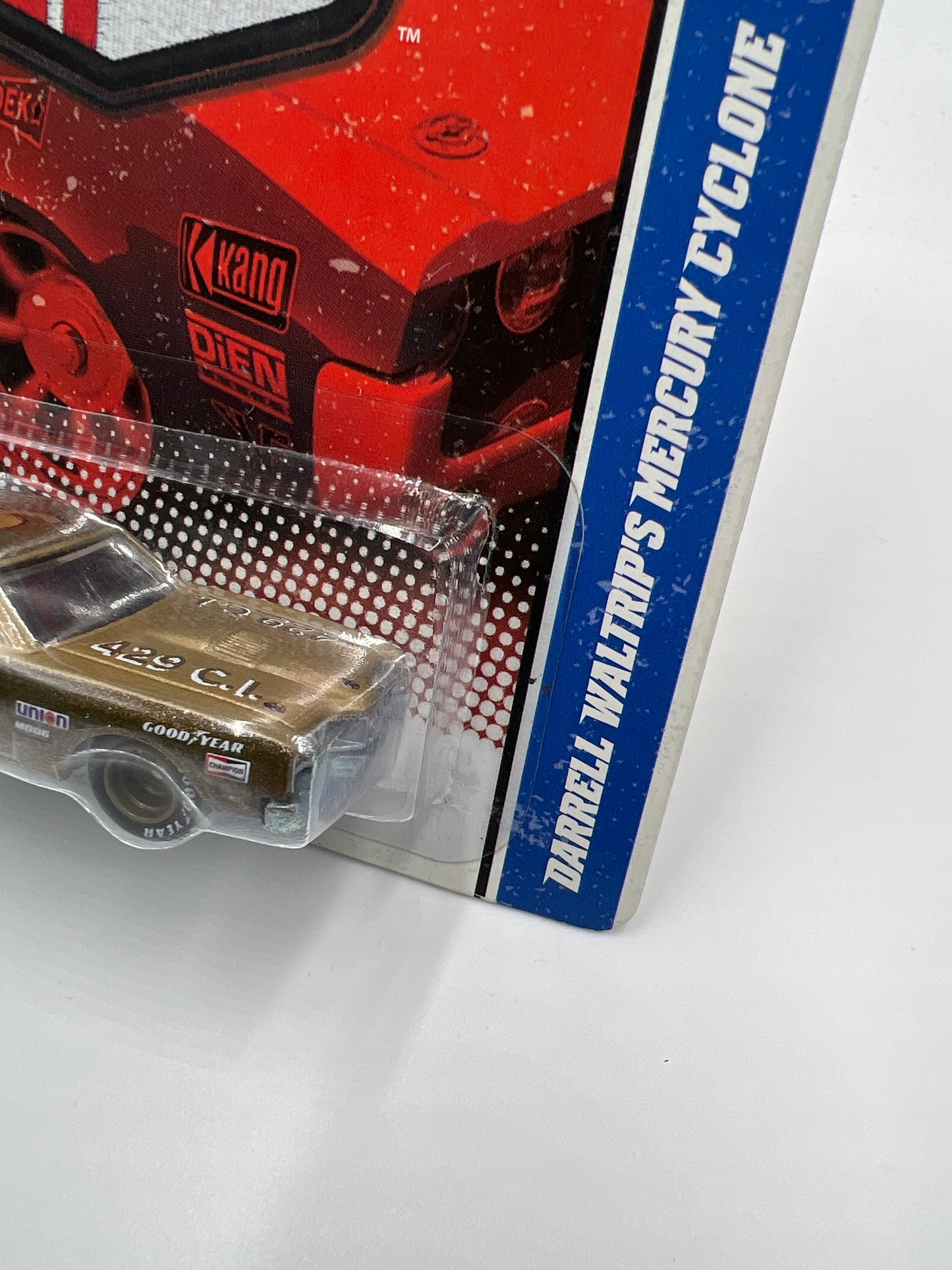 Hot Wheels Premium Vintage Racing #13 Darrell Waltrips Mercury Cyclone Brown W/Protector