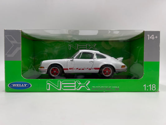 Welly 1:18 Scale NEX Models 1973 Porsche 911 Carrera RS White/Red VHTF