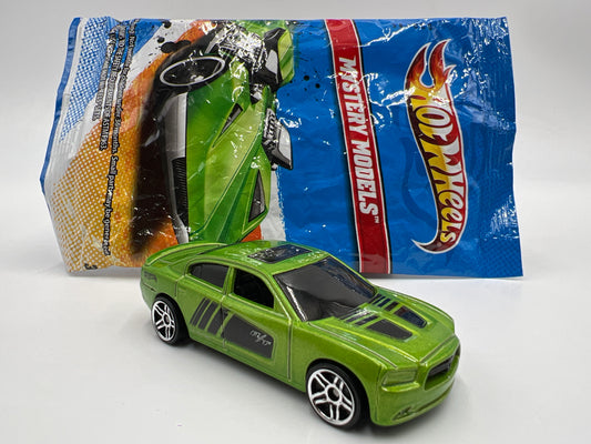 2011 Hot Wheels Mystery Models #5 11 Dodge Charger R/T Green W/Poster