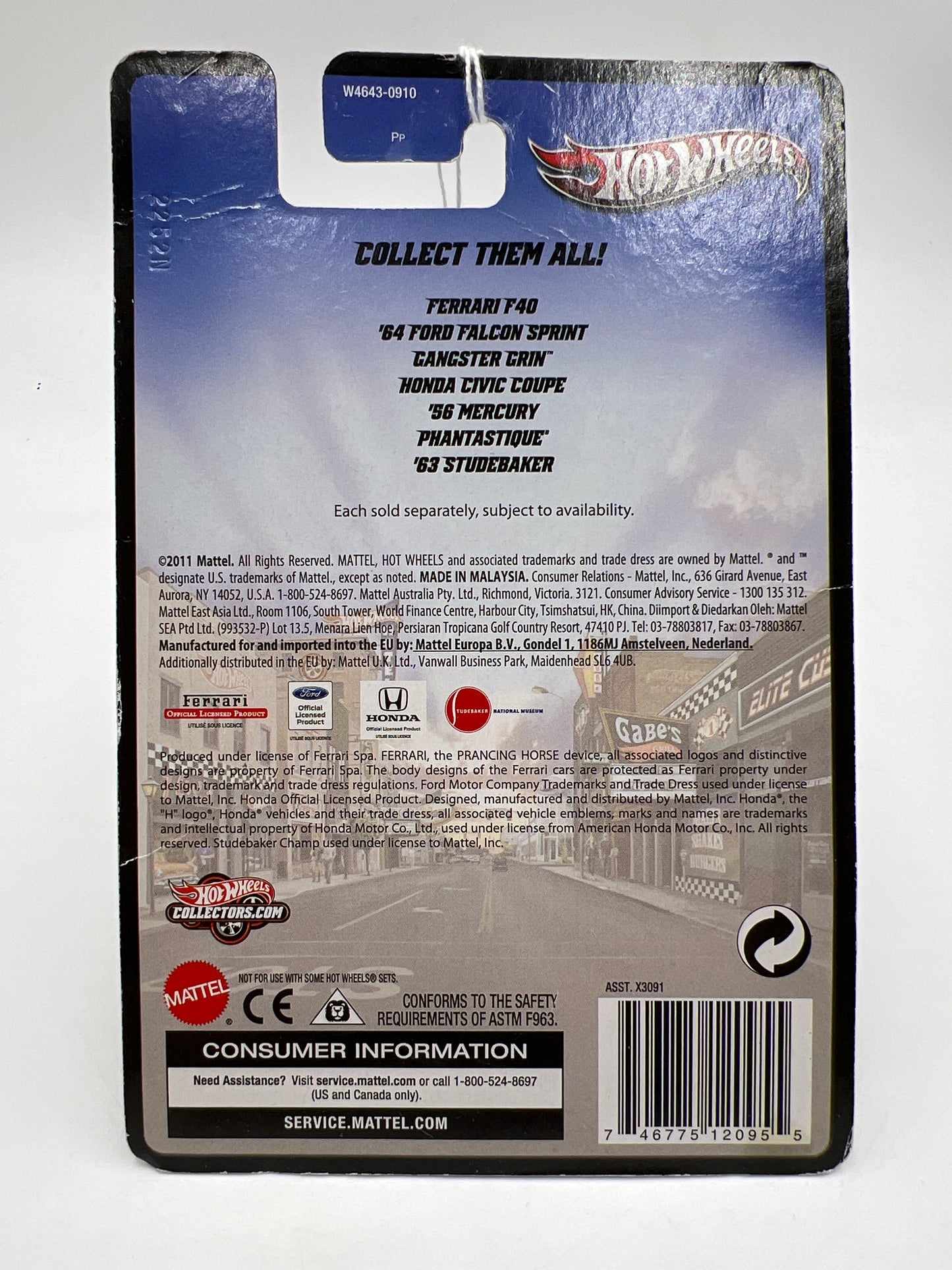 Hot Wheels Boulevard Underdogs 64 Ford Falcon Sprint Blue #2 (SR)