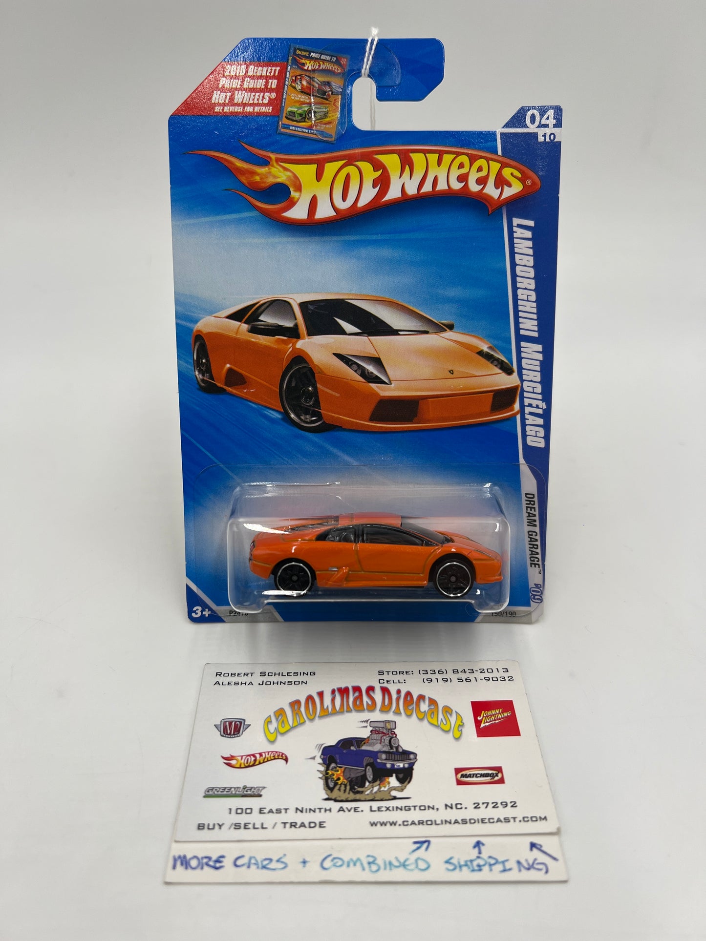 2009 Hot Wheels Dream Garage #150 Lamborghini Murcielago Orange 102G