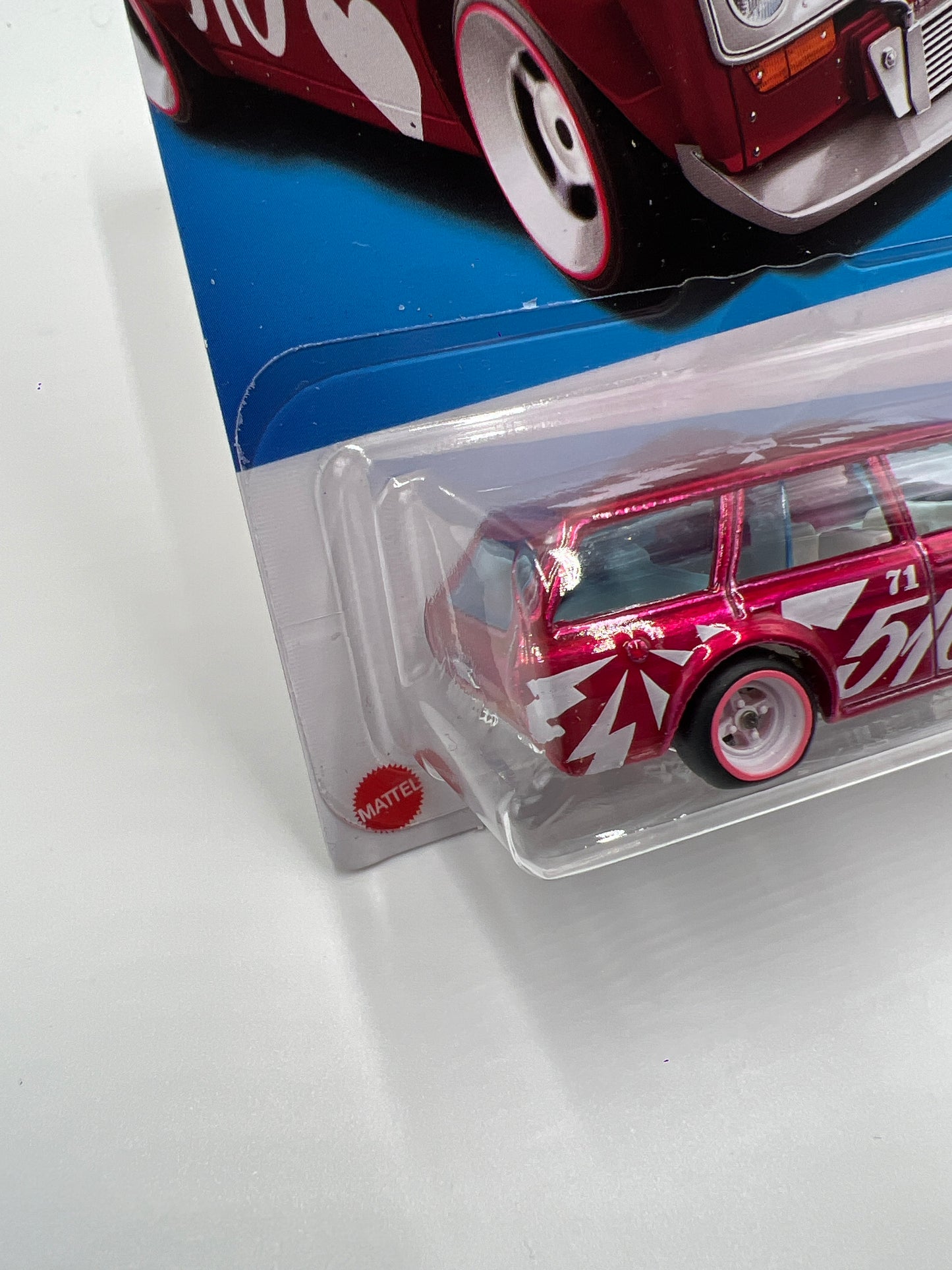 2023 Hot Wheels #235 Super Treasure Hunt Datsun Bluebird Wagon 510 Pink W/Protector