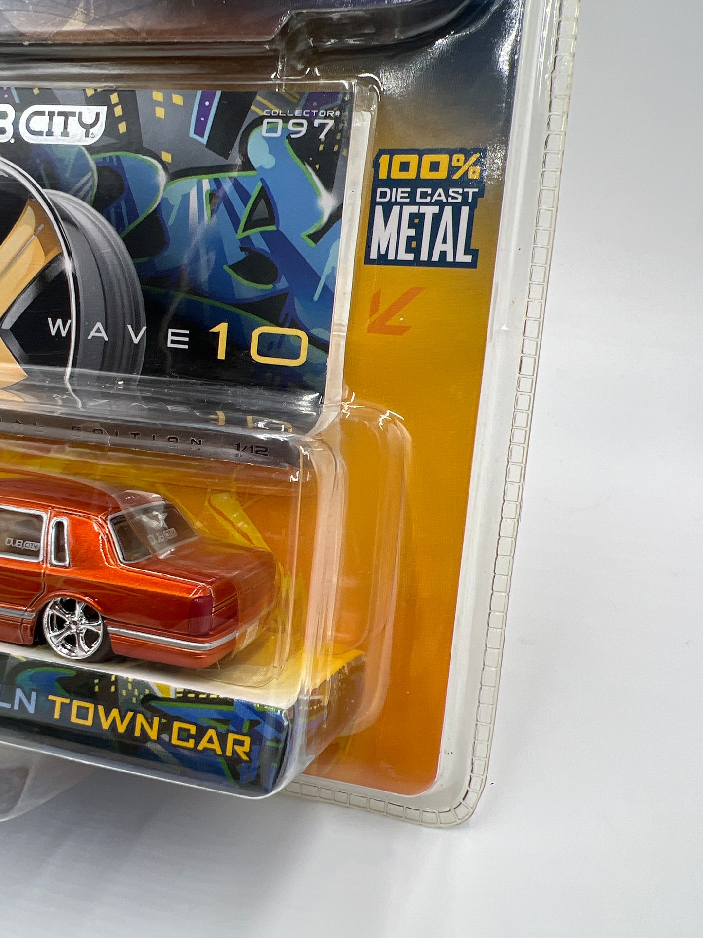 Jada Toys Dub City Special Edition Wave 10 #97 90 Lincoln Town Car Orange