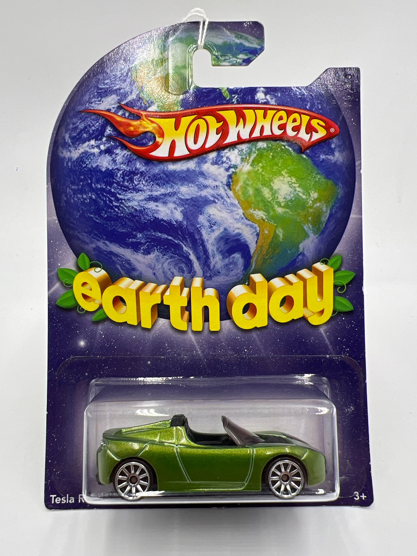 2010 Hot Wheels Earth Day Tesla Roadster Sport Green SR