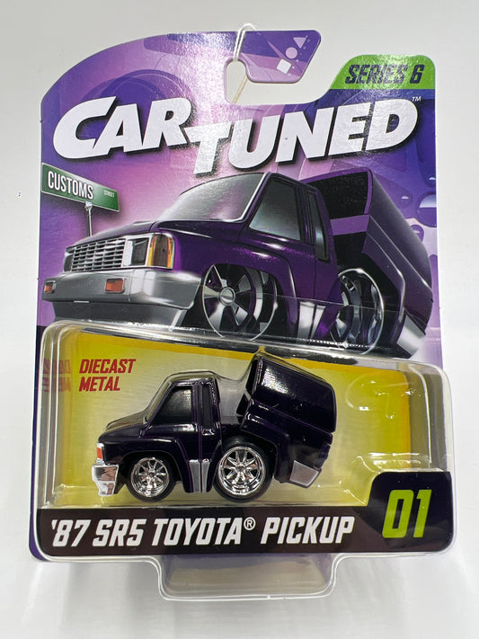 2025 MGA Car Tuned Series 6 #1 87 SR5 Toyota Pickup Purple Open Bed Version 179C