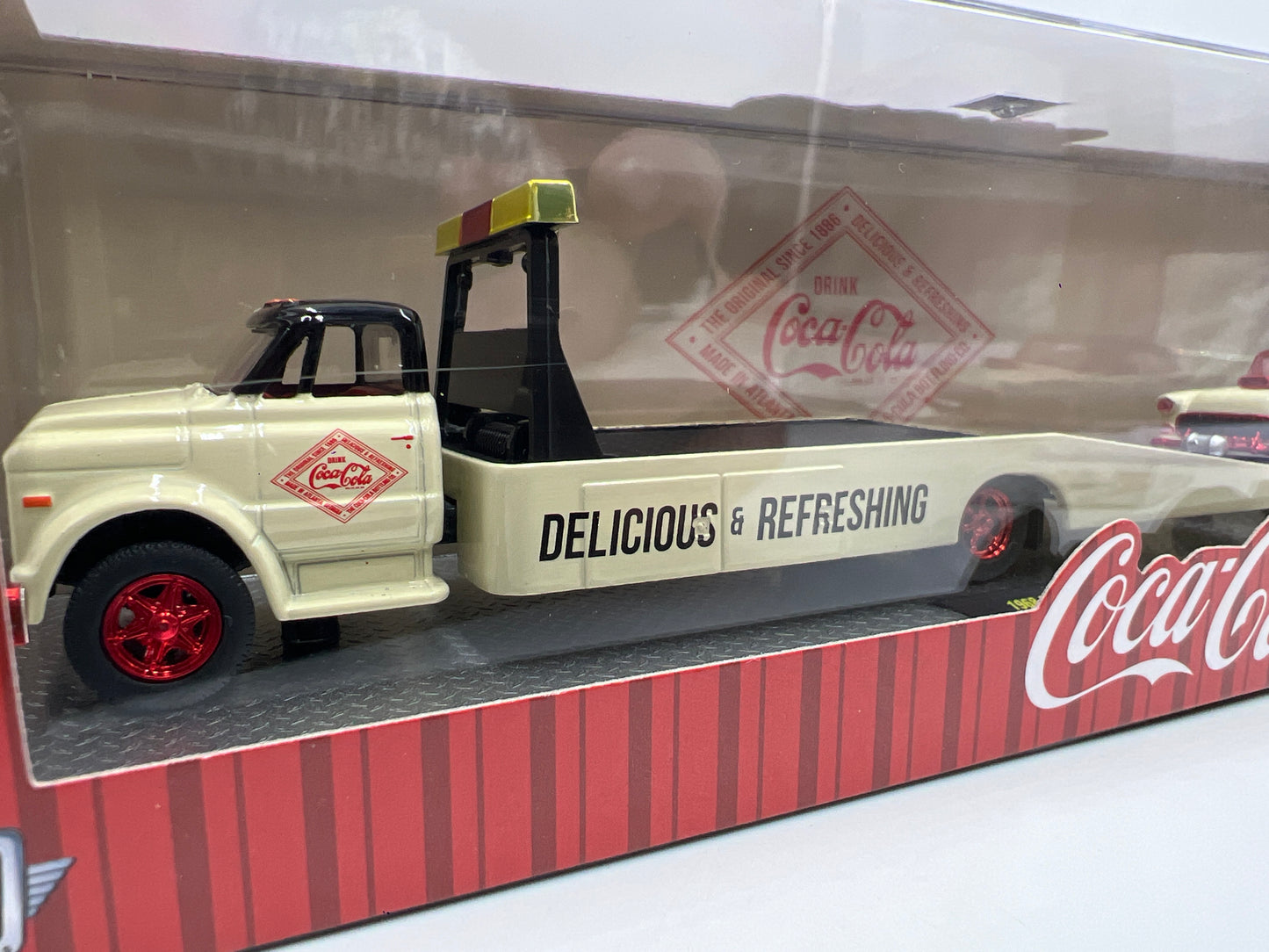 M2 Machines Auto Haulers CHASE Coca Cola 1968 Chevrolet C60 Truck & 1955 Chevrolet Bel Air Gasser TW20