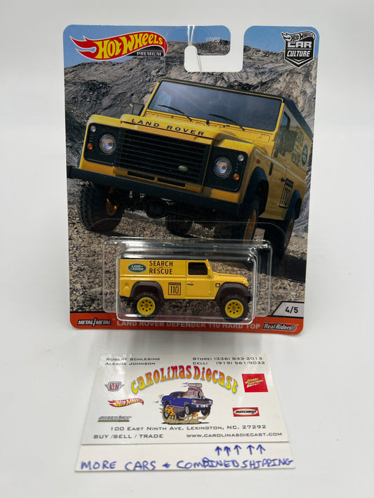 2020 Hot Wheels Wild Terrain #4 Land Rover Defender 110 Hard Top Yellow 256B