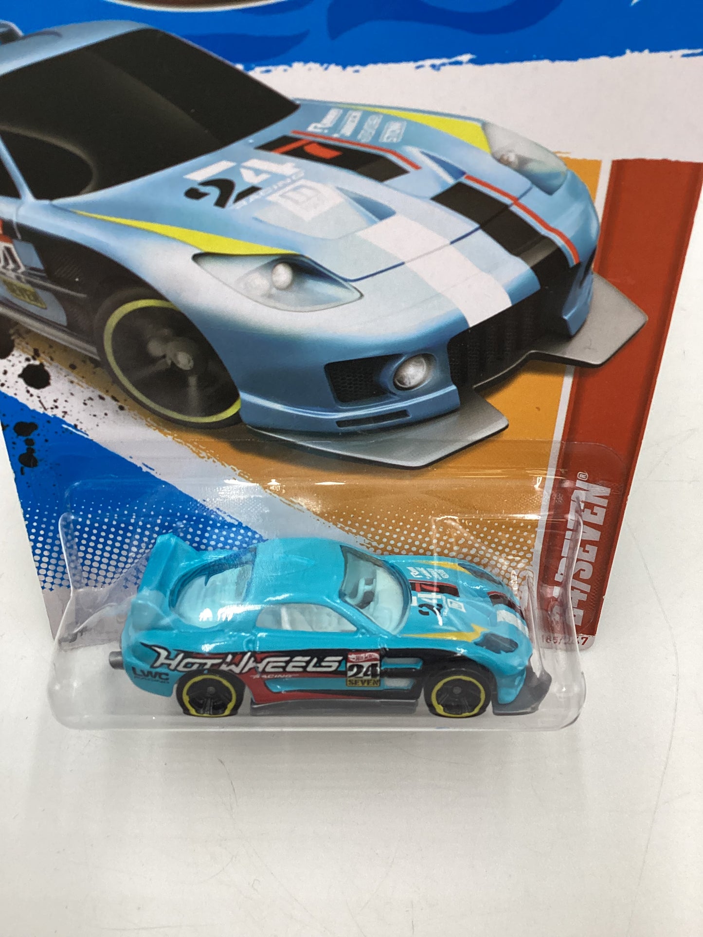 2012 Hot Wheels Thrill Racers Race Course #185 24/Seven Light Blue 68B