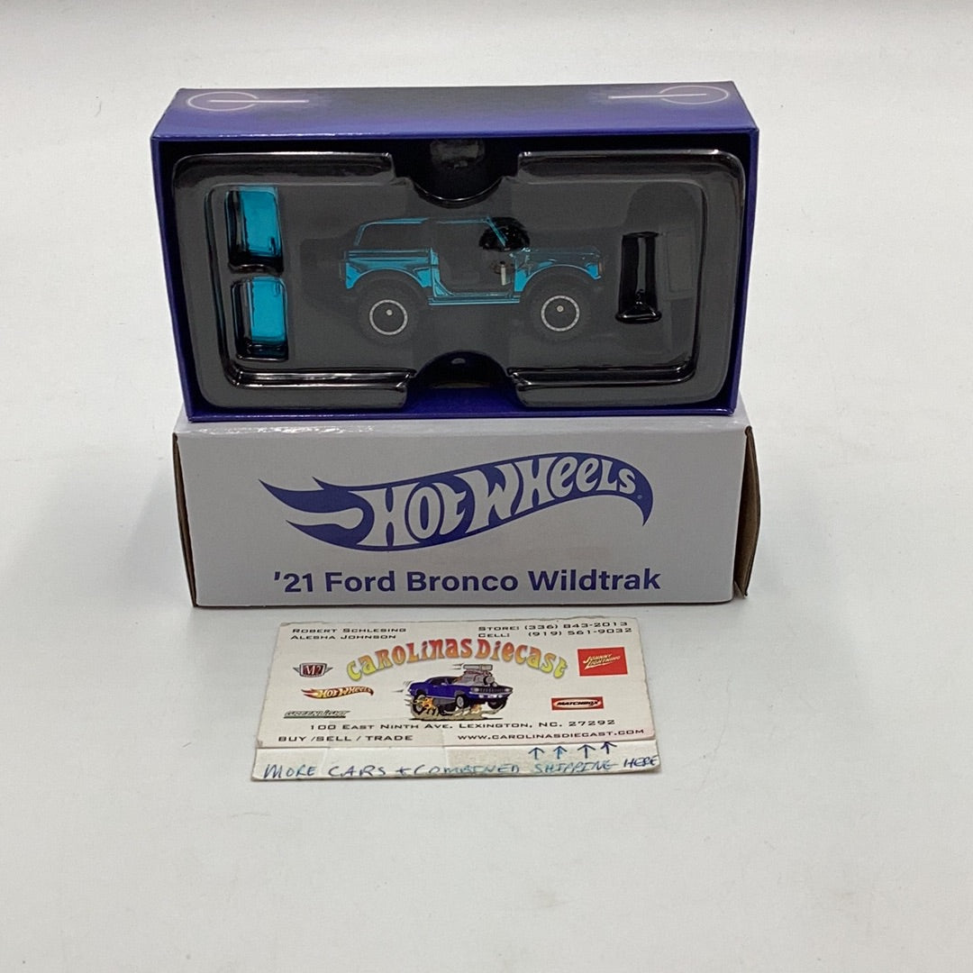 2023 Hot Wheels RLC ‘21 Ford Bronco Wildtrak Blue