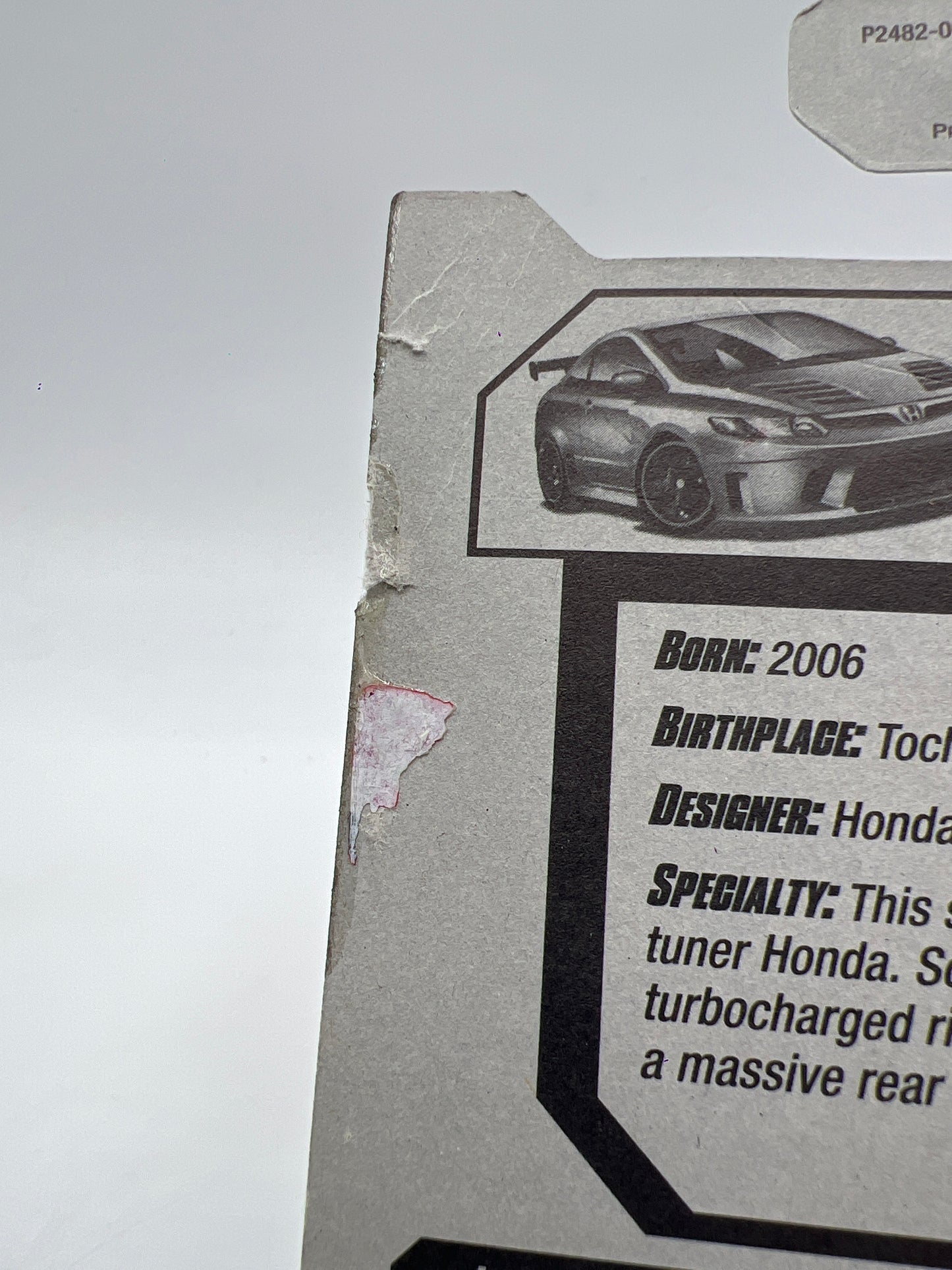 2009 Hot Wheels Modified Rides #162 Honda Civic Si Gray Card Not Perfect SR