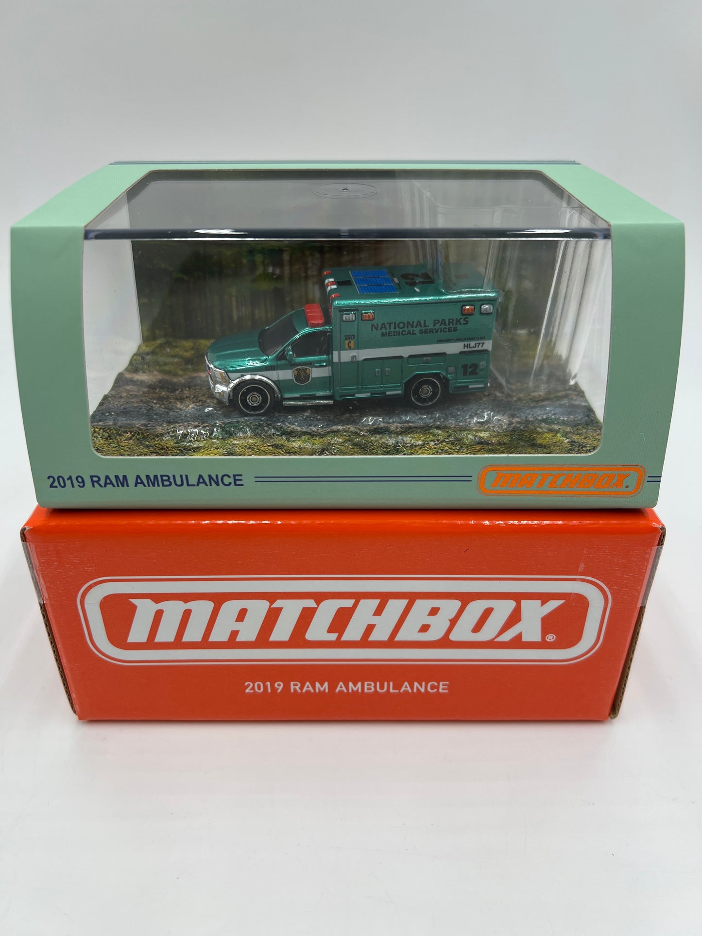 Matchbox RLC Mattel Creations 2019 Ram Ambulance National Parks Green
