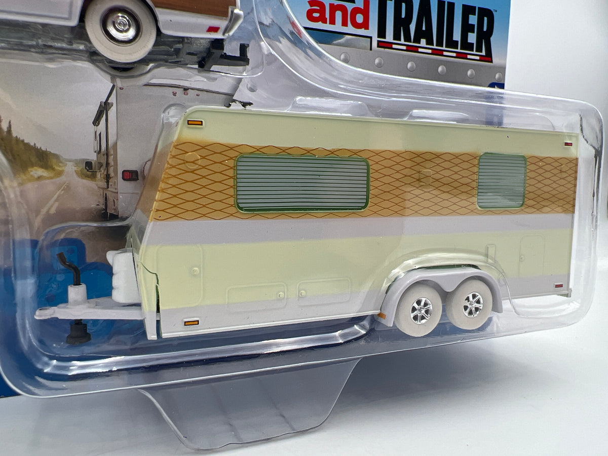 Johnny Lightning WL CHASE Truck And Trailer 1973 Chevy Caprice Wagon W/Camper Trailer