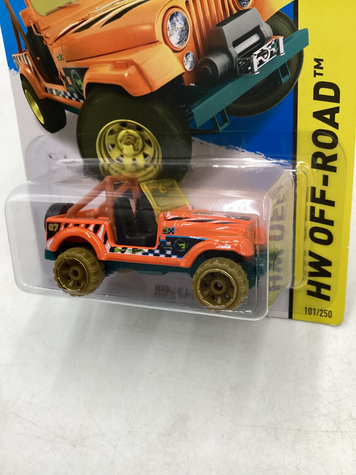 2015 Hot Wheels Treasure Hunt #101 Jeep CJ-7 Orange 277D