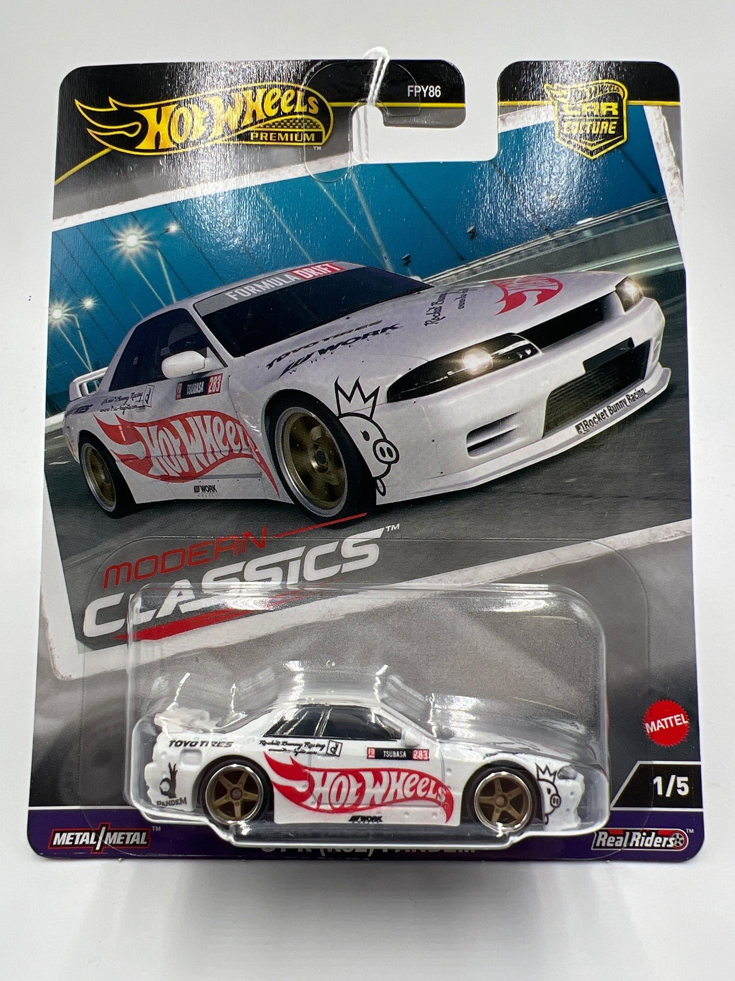 2024 Hot Wheels Premium Car Culture Modern Classics #1 Nissan Skyline GT-R R32 Pandem White 244B