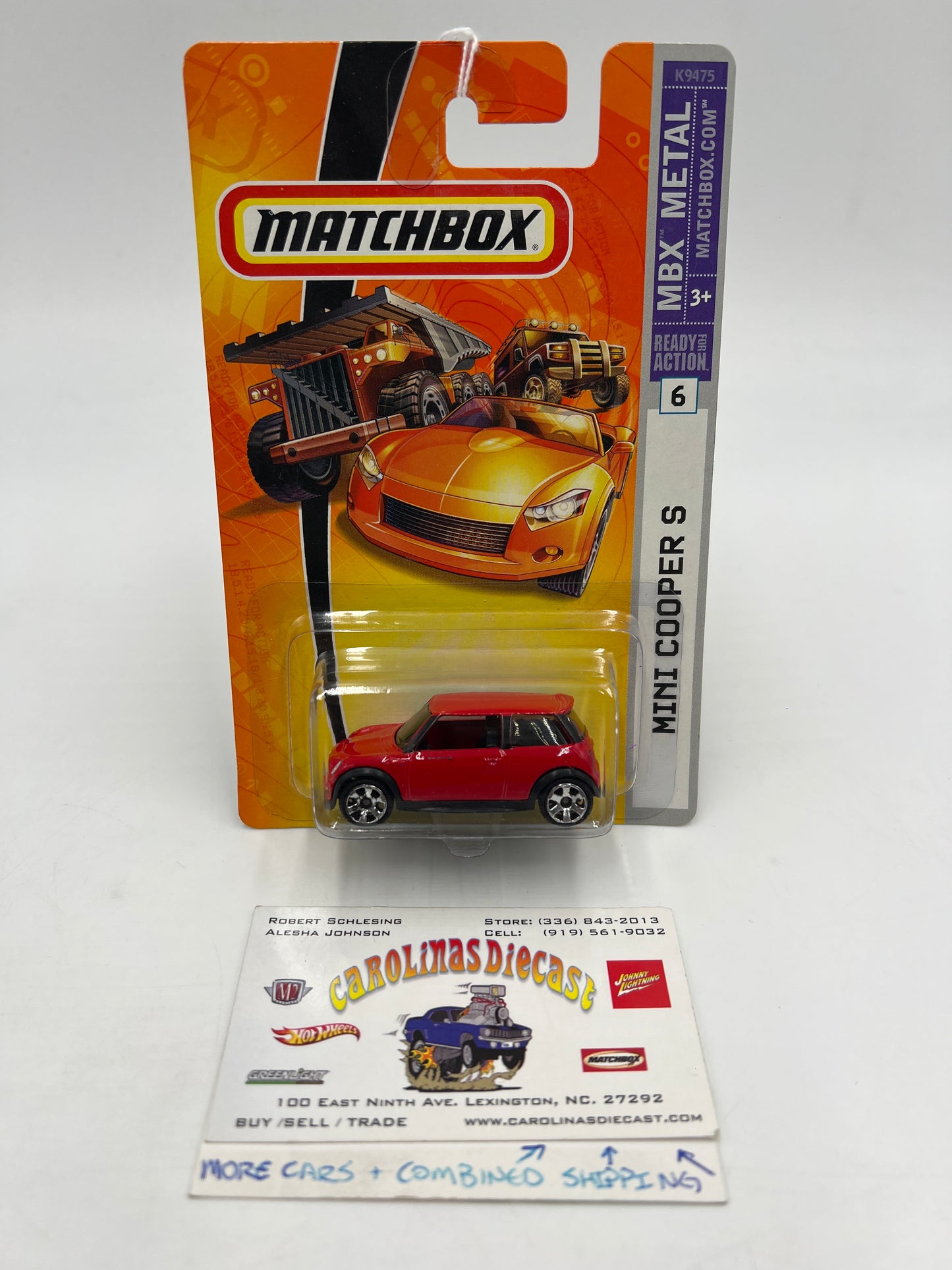 Matchbox MBX Metal #6 Mini Cooper S Red 209A