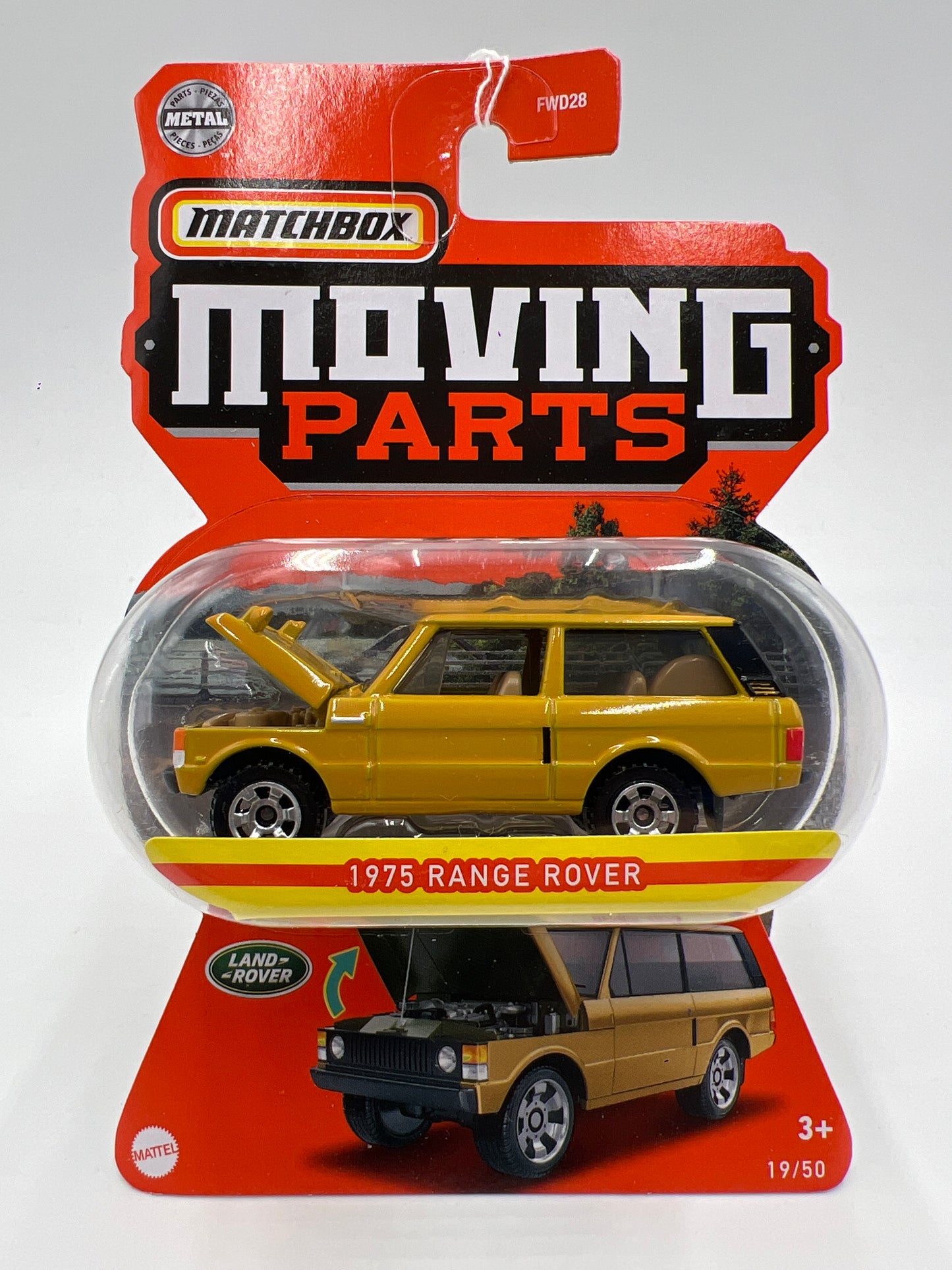 Matchbox Moving Parts #19 1975 Range Rover Yellow 163G