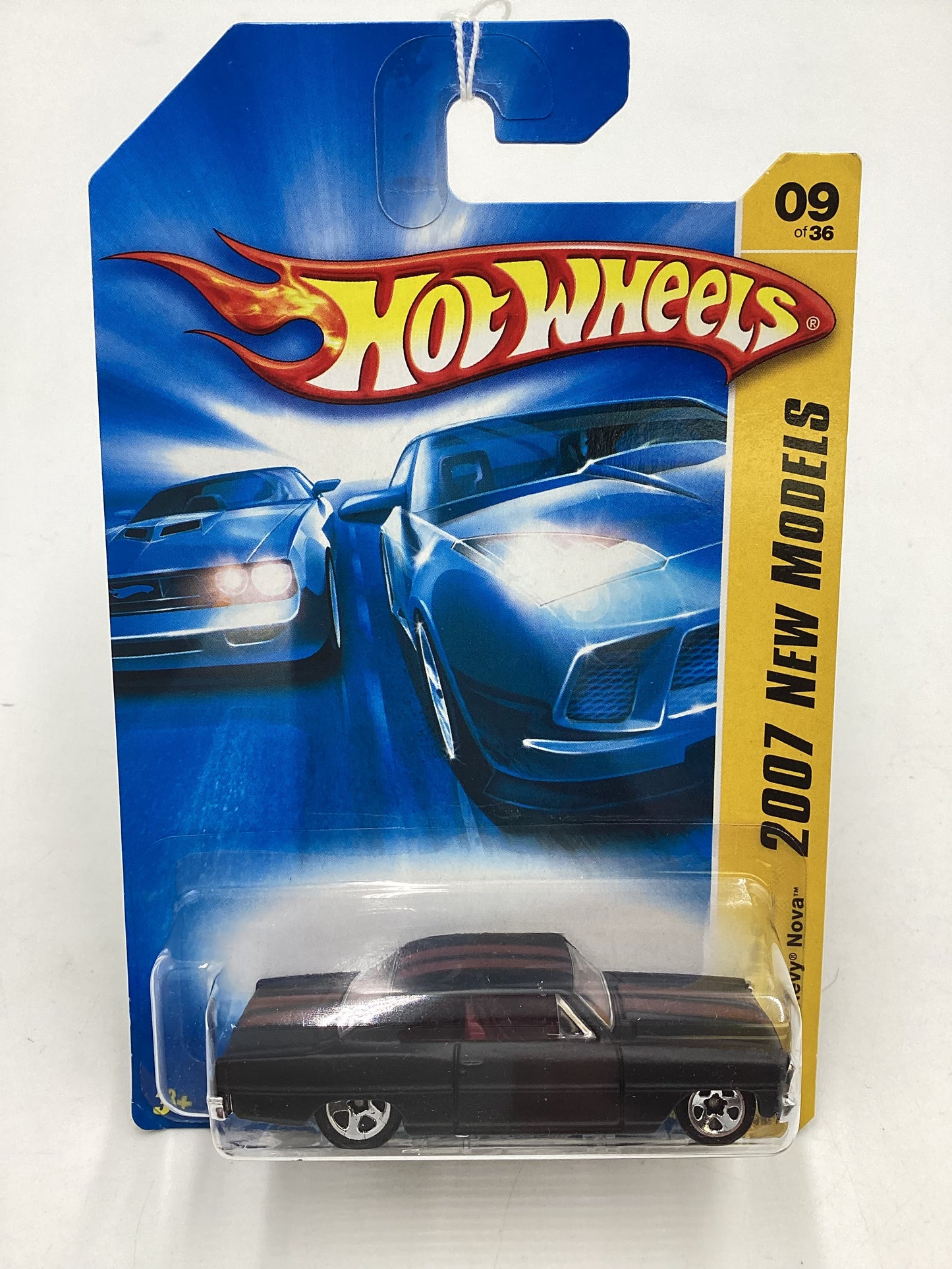 2007 Hot Wheels New models #009 66 Chevy Nova Black 5G