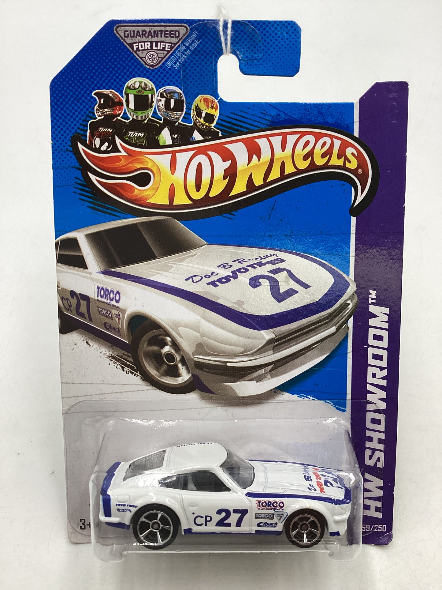 2013 Hot Wheels #159 Datsun 240Z White 88B