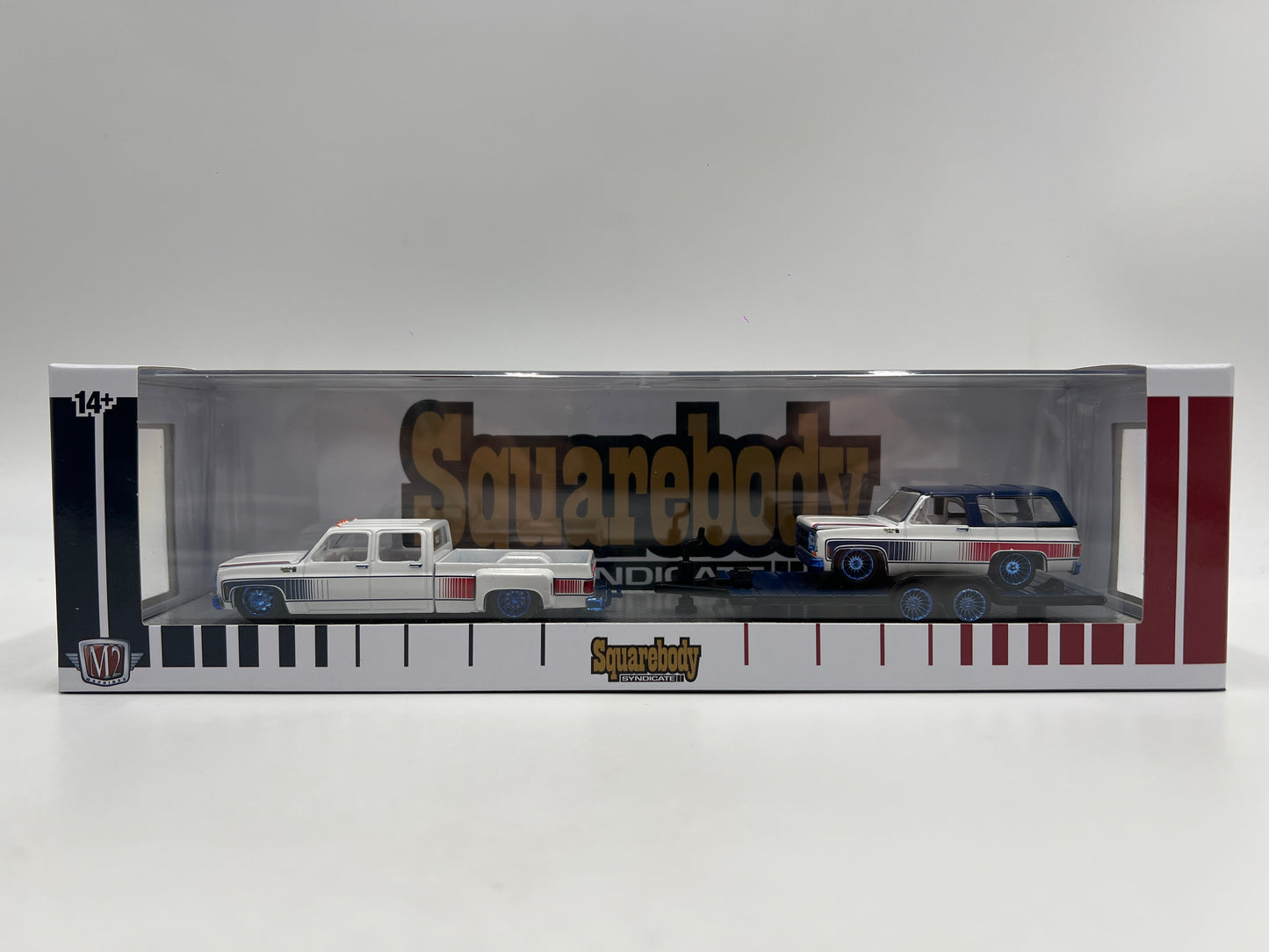 M2 Machines Auto Haulers Squarebody Syndicate CHASE 1976 GMC Sierra 3500 & 1975 GMC Jimmy Sierra S45