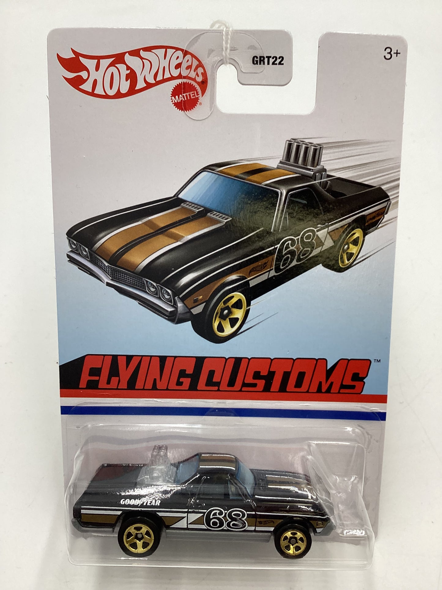 Hot Wheels Target Exclusive Flying Customs 68 El Camino Black 154G