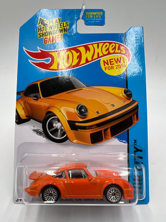 2014 Hot Wheels City #74 Porsche 934 Turbo RSR Orange