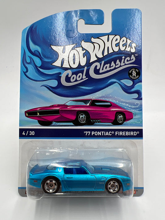 Hot Wheels Cool Classics #4 77 Pontiac Firebird Spectrafrost Blue W/Protector