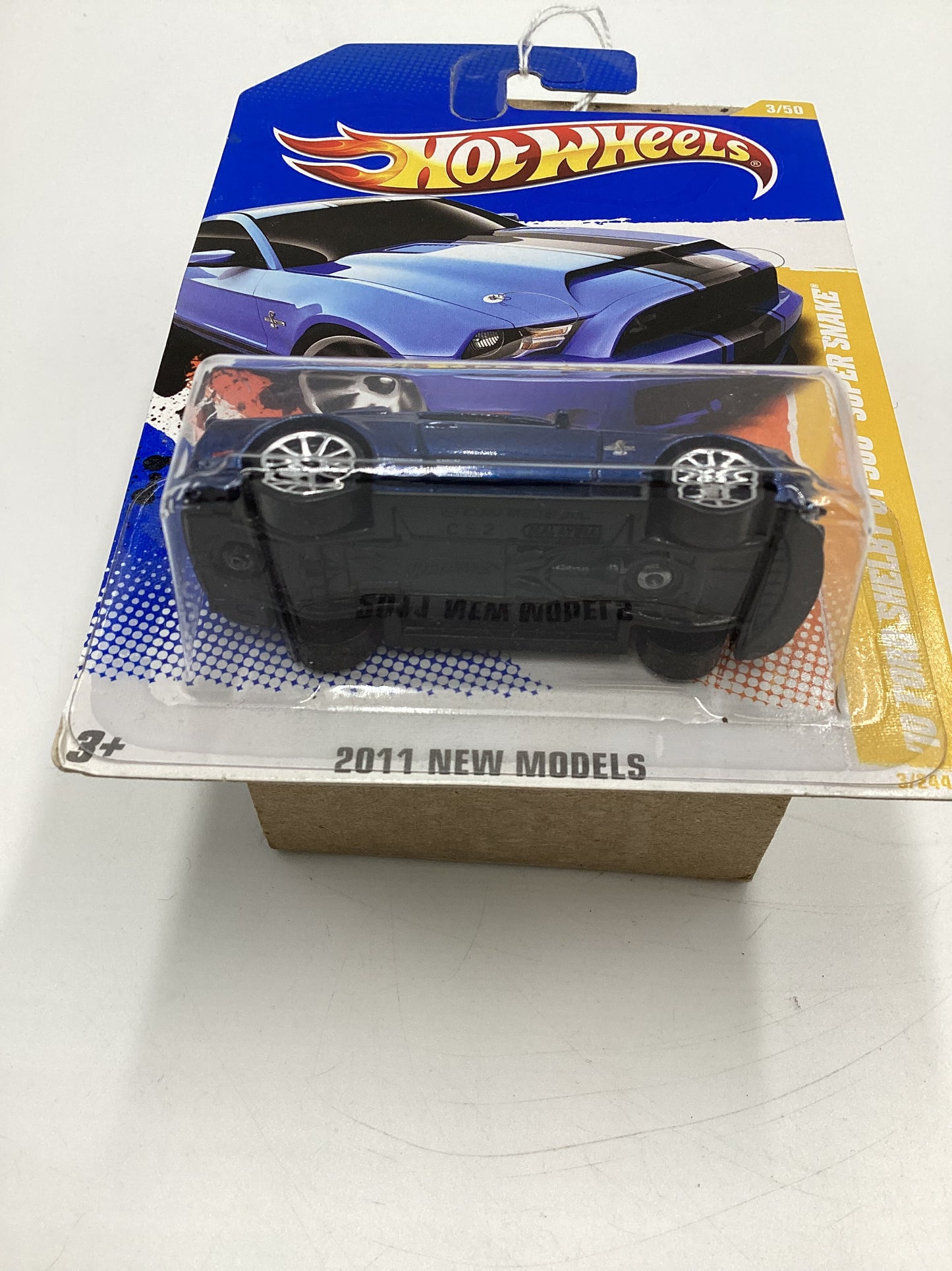 2011 Hot Wheels #3 10 Ford Shelby GT-500 Super Snake Blue 25H