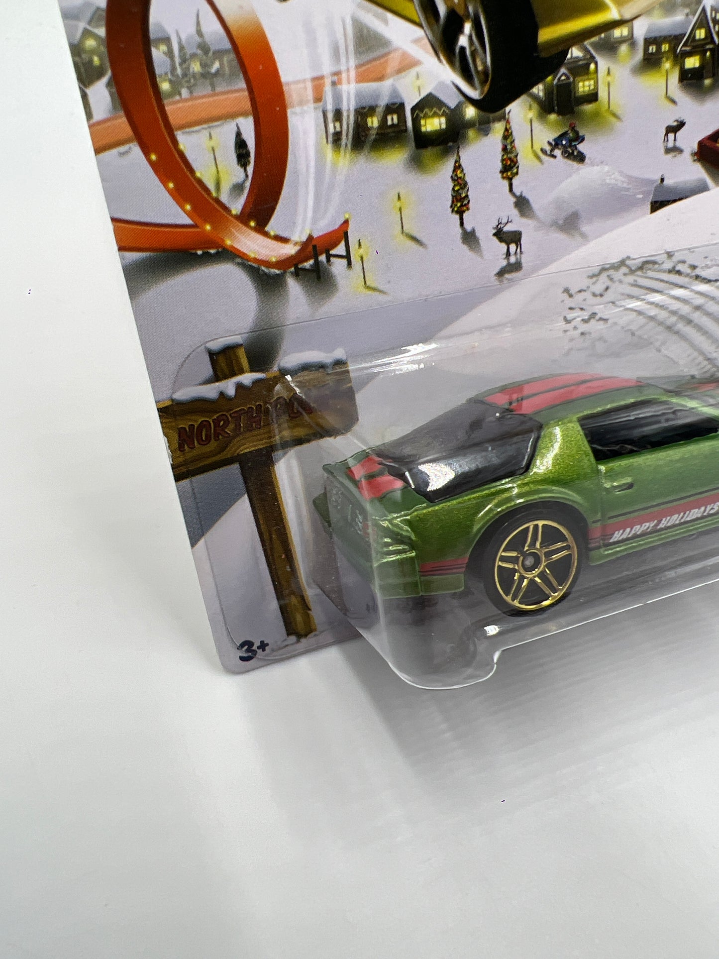 2013 Hot Wheels Holiday Hot Rods #2 1985 Chevrolet Camaro IROC-Z Green 156L