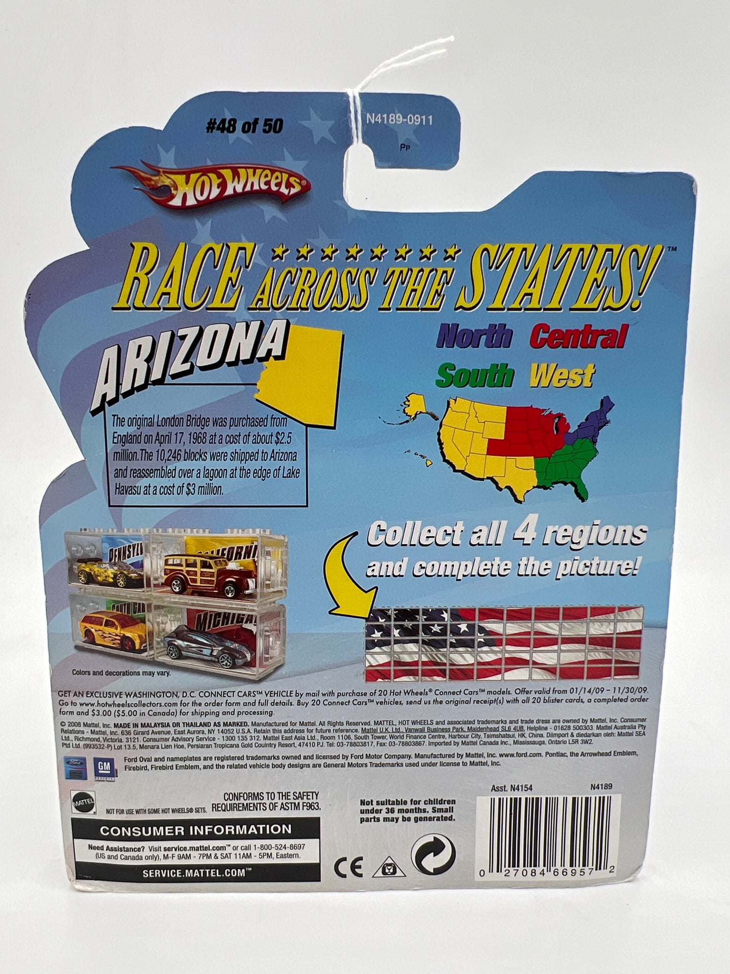 Hot Wheels Connect Cars Arizona Hot Bird Gold