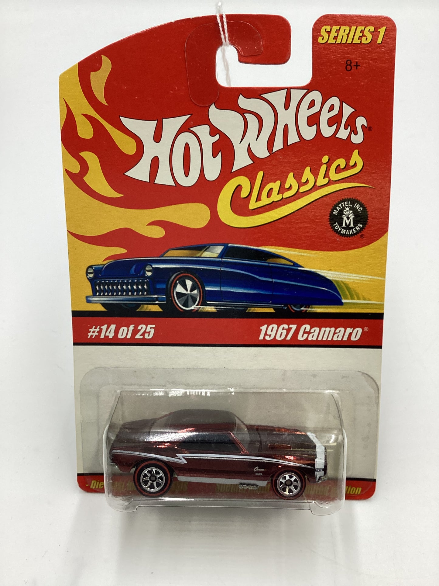 Hot wheels Classics Series 1 #14 1967 Camaro Dark Red SR