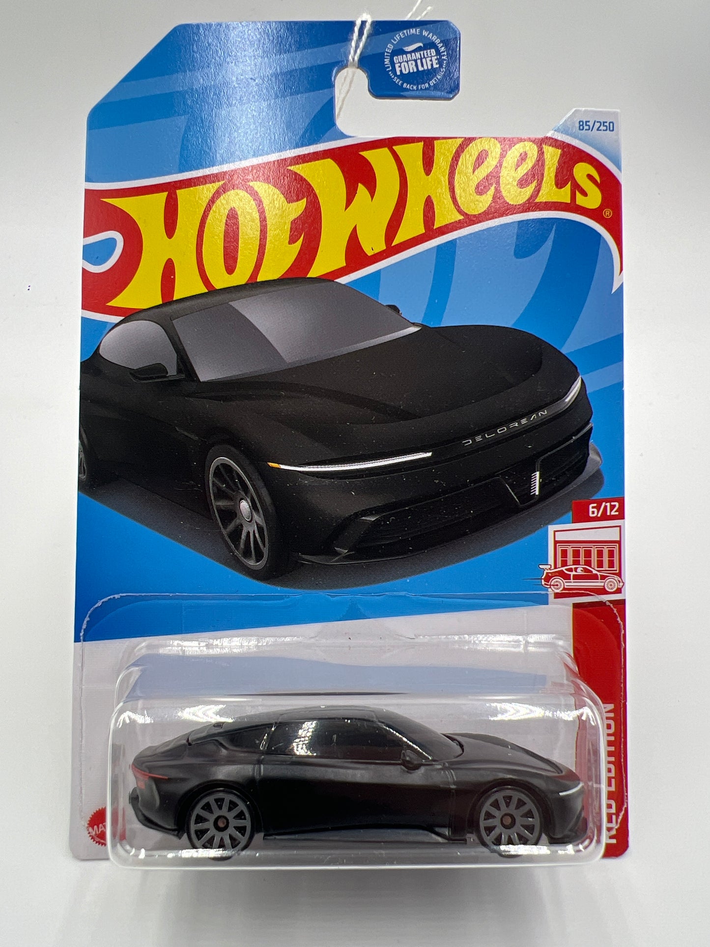 2024 Hot Wheels Target Exclusive Red Edition #85 Delorean Alpha5 Black 144B