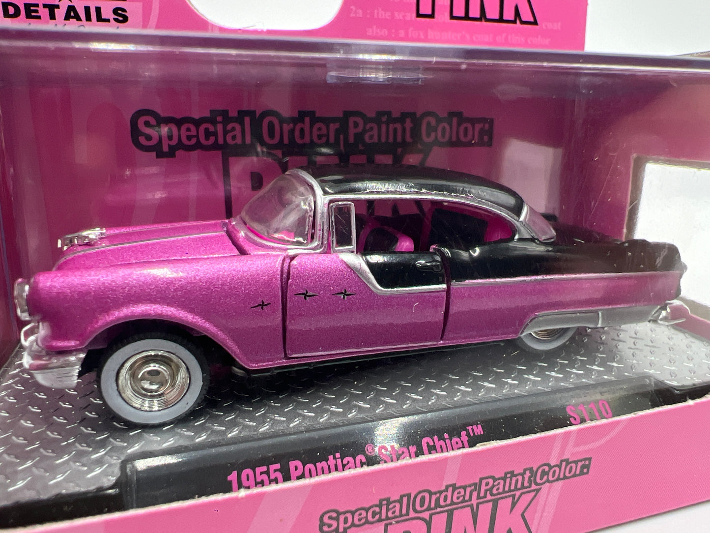 M2 Machines Walmart Exclusive Special Order Paint 1955 Pontiac Star Chief Pink S110