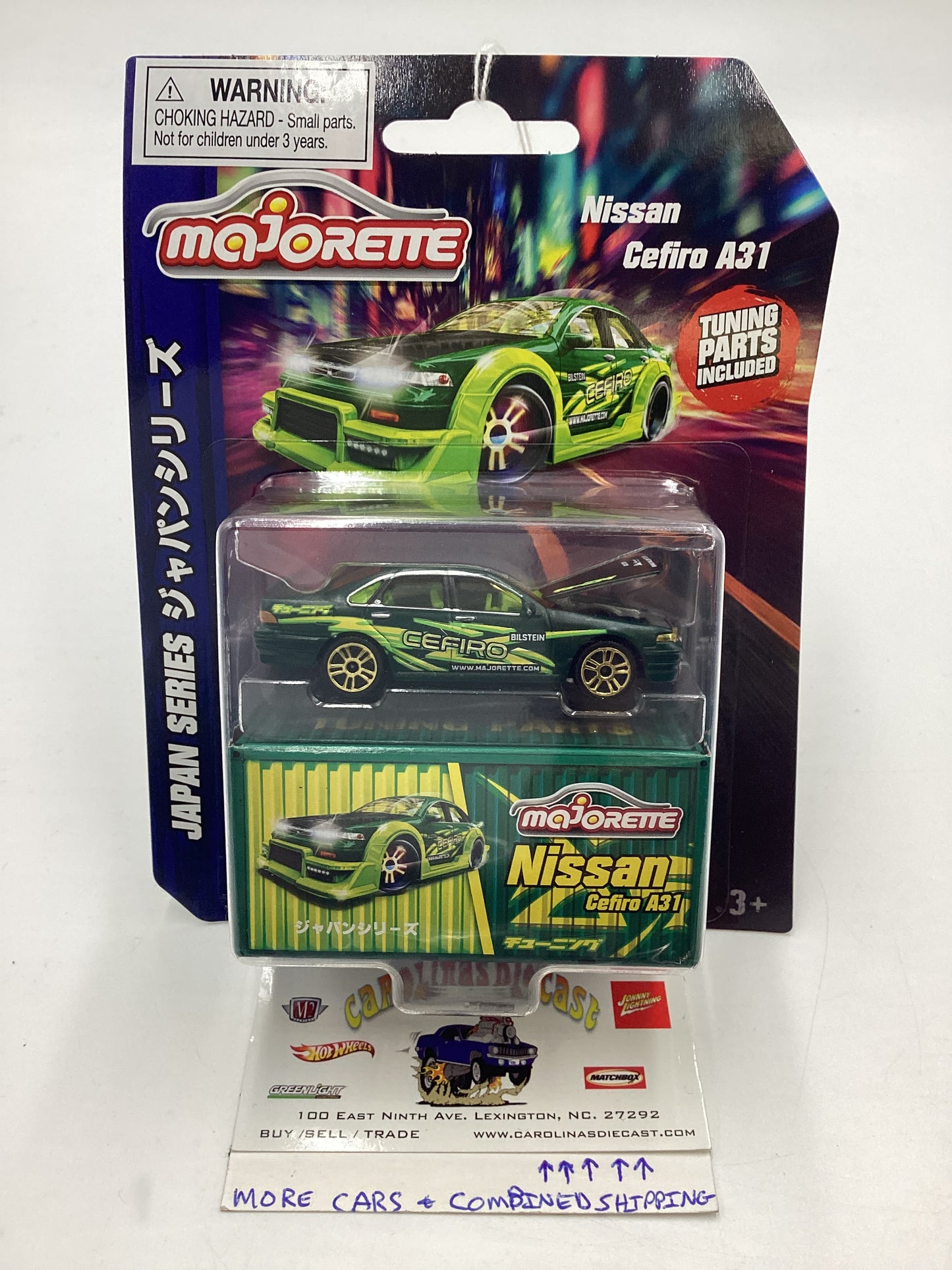 2024 Majorette Japan Series Nissan Cefiro A31 Green 110D