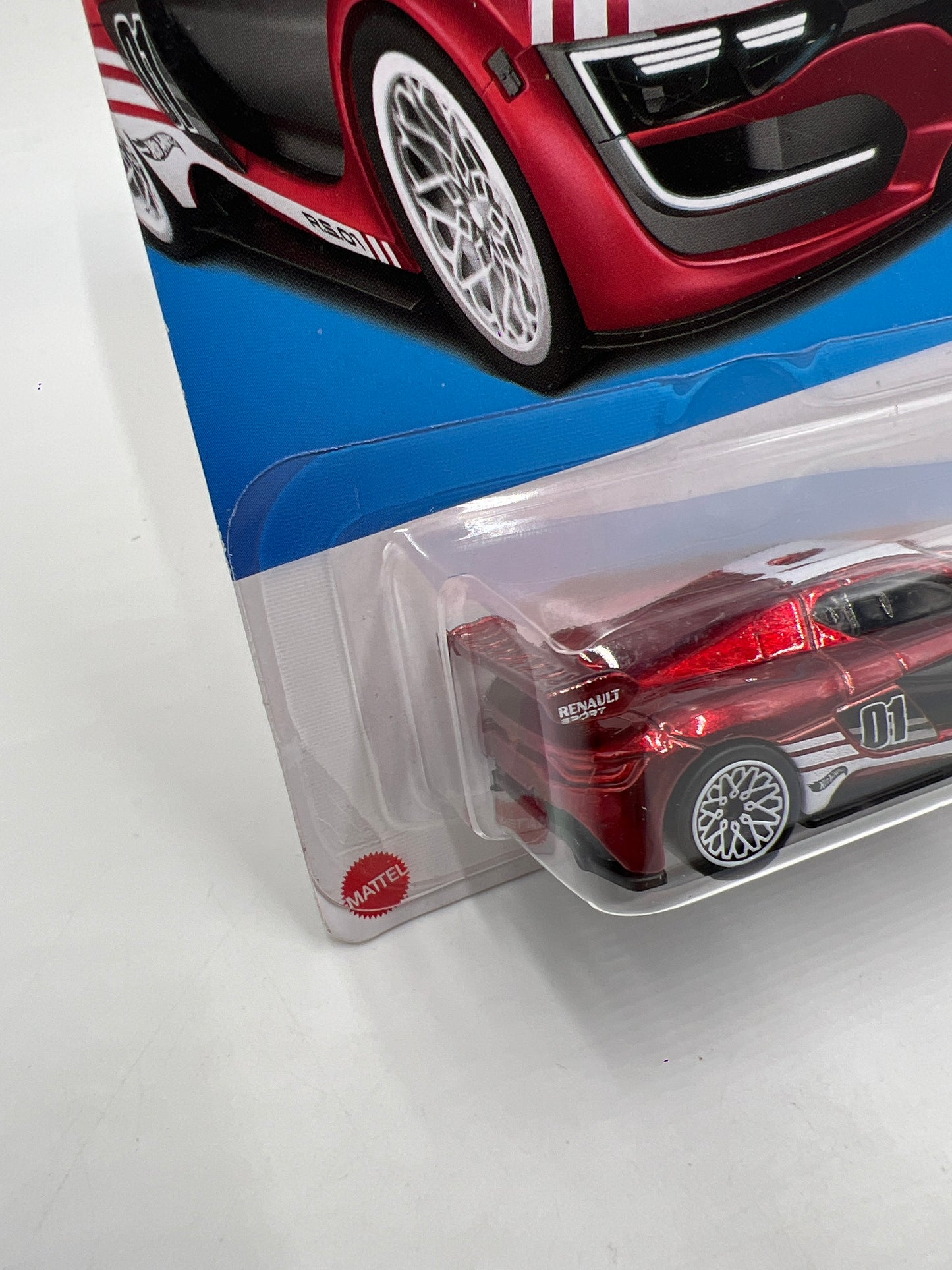 2023 Hot Wheels Super Treasure Hunt #134 Renault Sport R.S. 01 Red W/Protector Bad J Hook