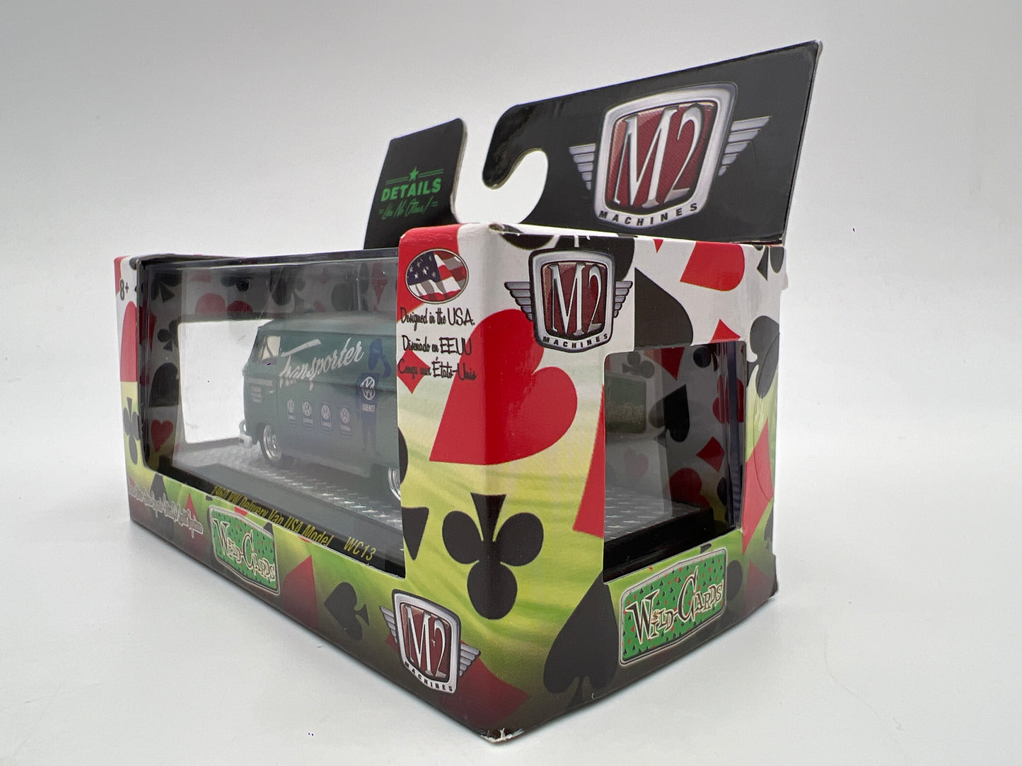 M2 Machines Wild Cards 1/3480 1960 VW Delivery Van USA Model WC13