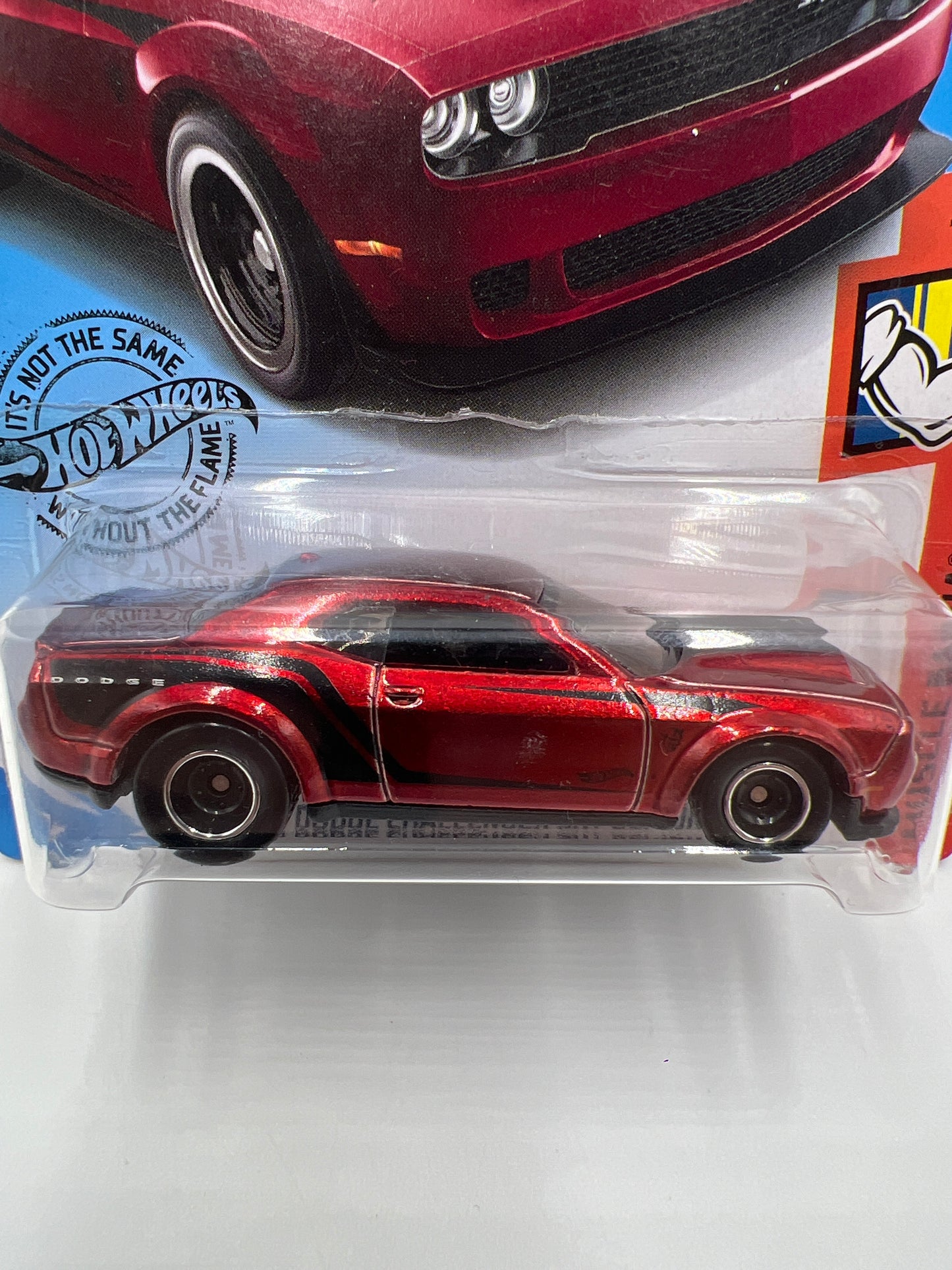 2019 Hot Wheels Super Treasure Hunt #194 18 Dodge Challenger SRT Demon Red W/Protector