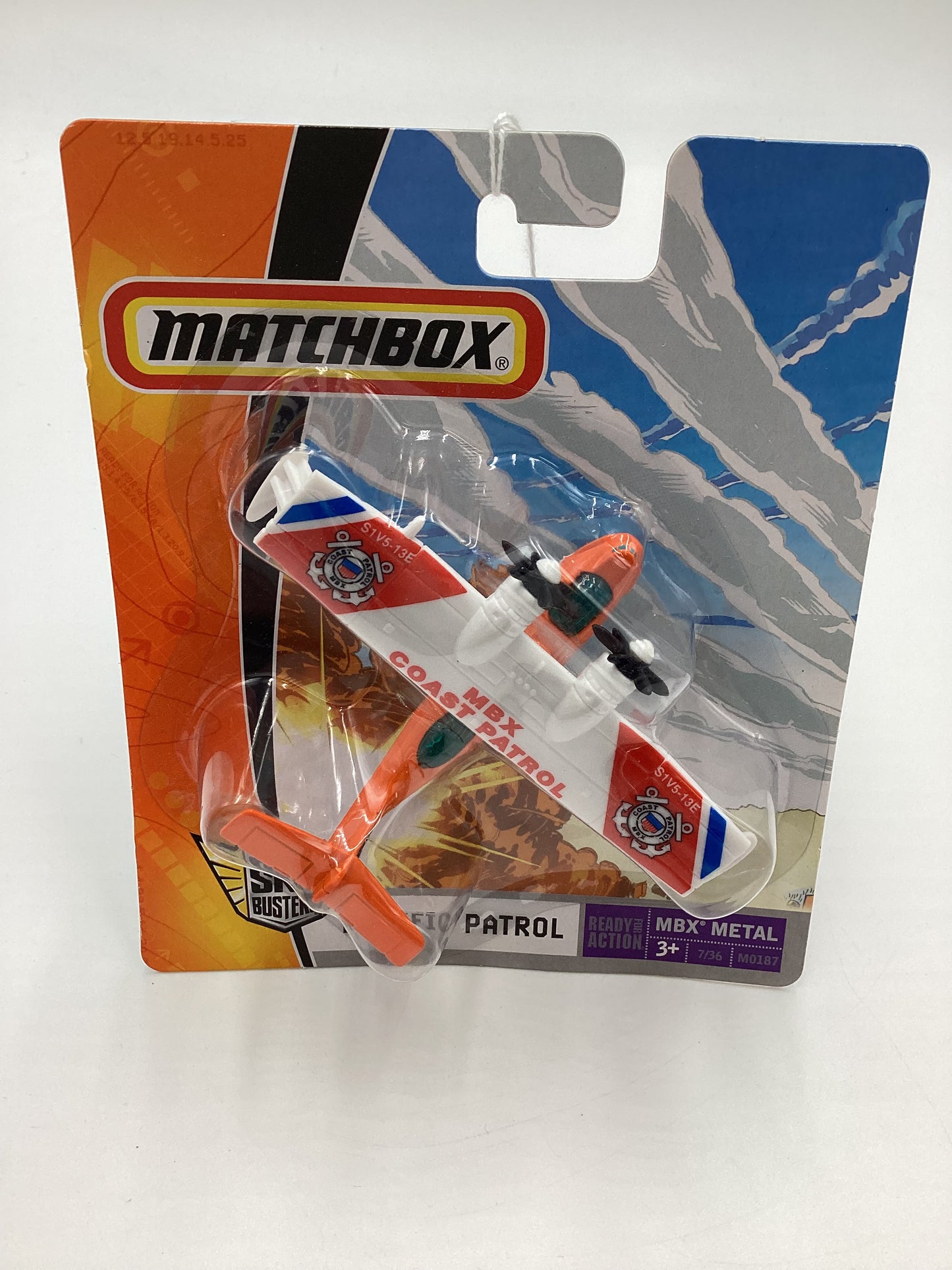 2007 Matchbox Skybusters M0187 Pacific Patrol Orange 113D