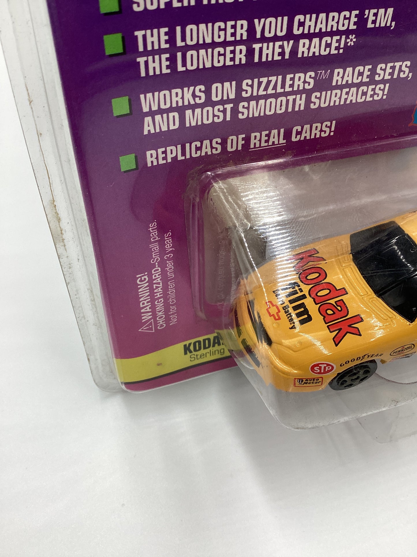 Playing Mantis Sizzlers Rechargeable Motorized Racers Kodak Film Sterling Marlin Yellow #4 (SR)